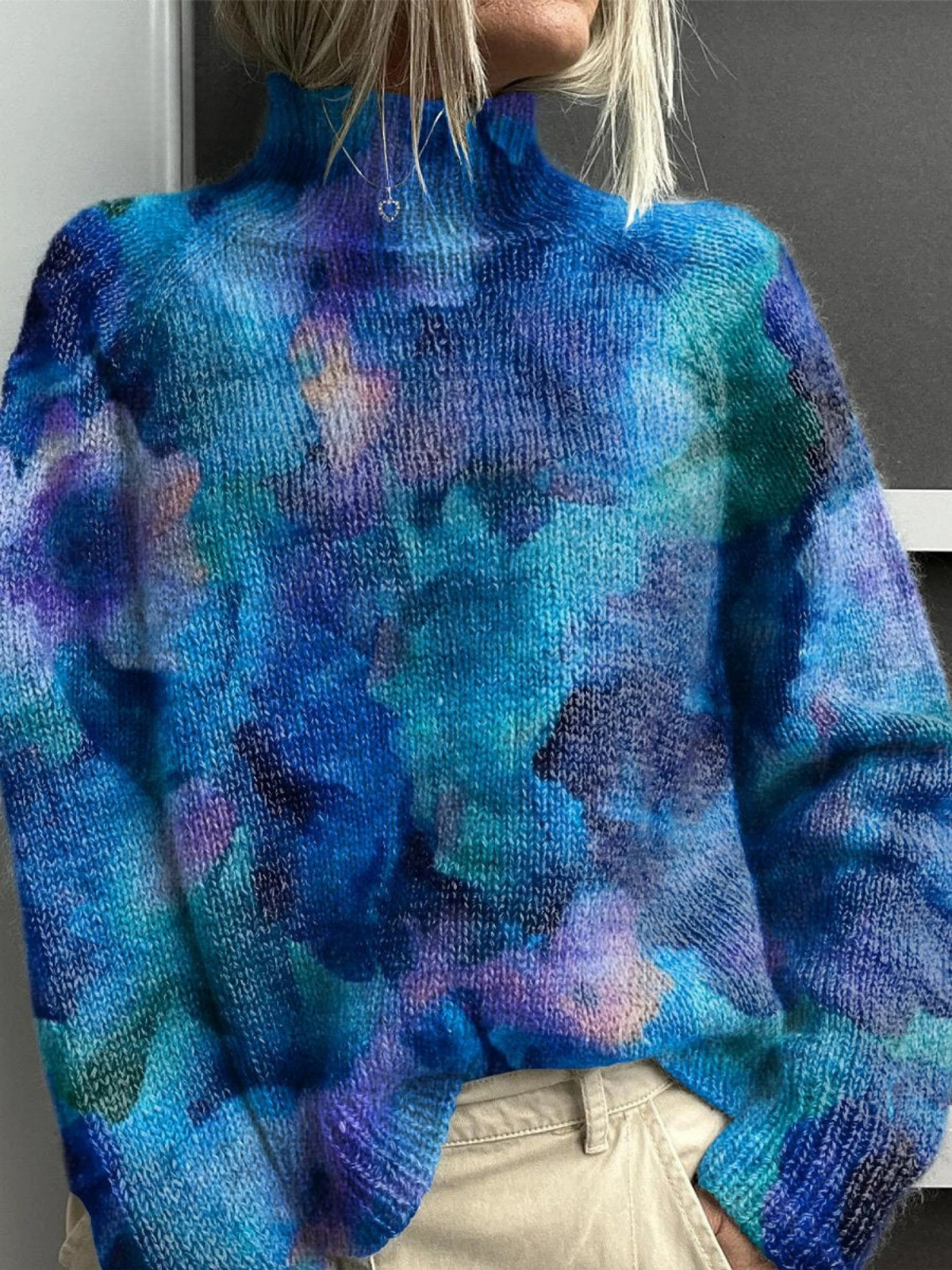 Elena | Elegancki golf z kwiatowym wzorem