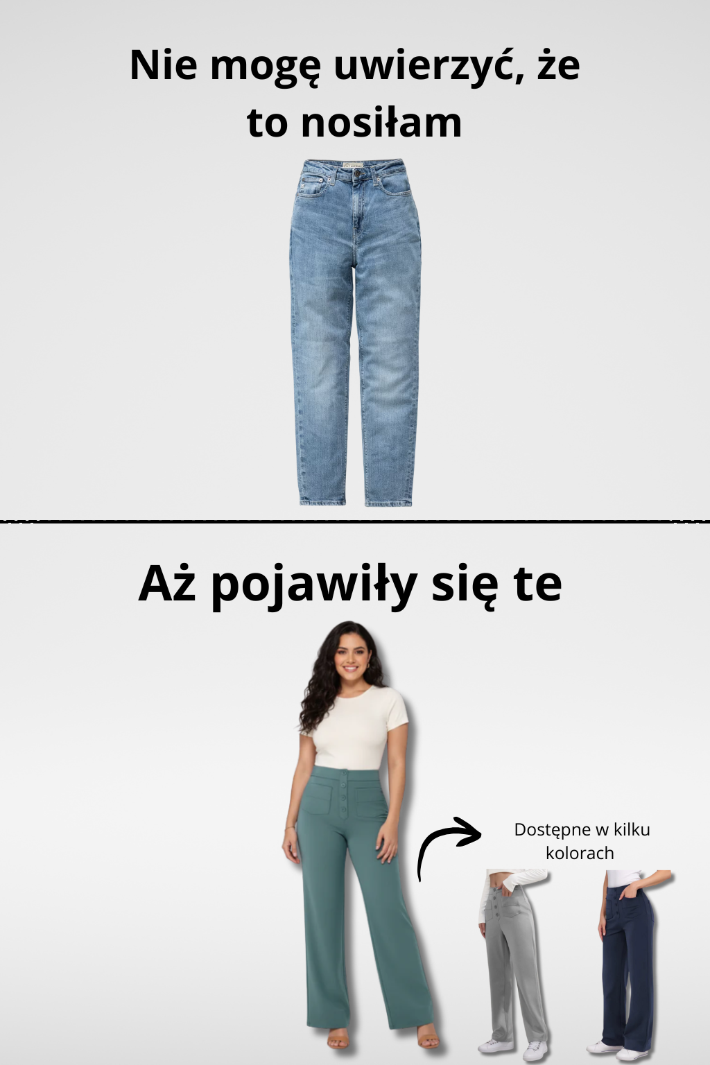 Anna | Spodnie z wysokim stanem i elastycznym pasem