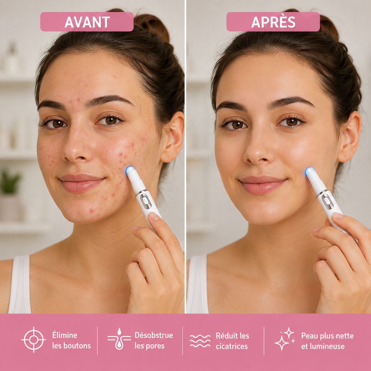 Stylo Anti-Imperfections 4-en-1 – Acne, Boutons, Pores & Cicatrices